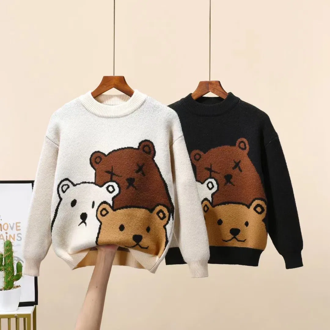 Ultra Soft Kids Winter and Spring Premium Cotton Round Neck Pull Over Sweater Apparel Garment Clothing Available for Custom Design for Manufacturer Price