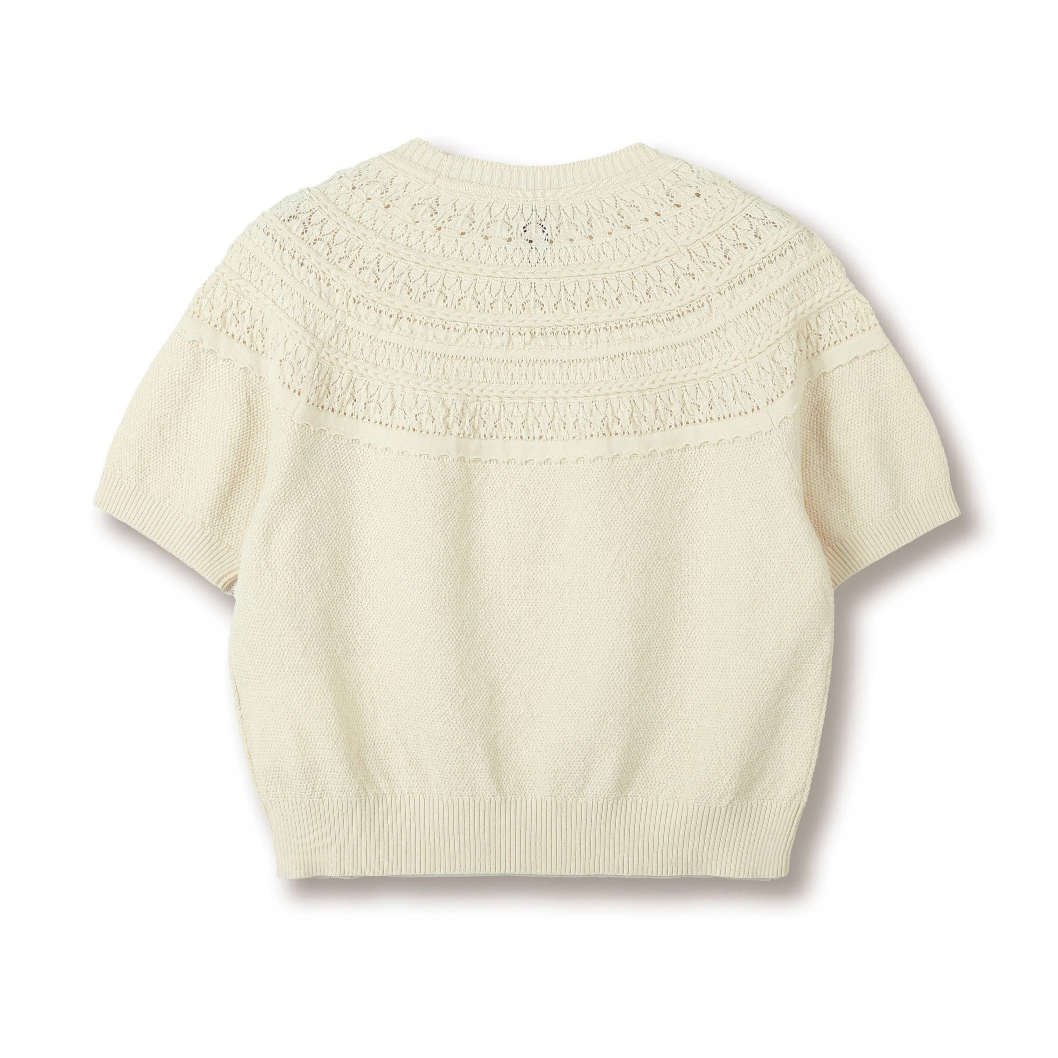 Custom OEM &amp; ODM Ladies Spring Summer Crew Neck Short Sleeve Sweater