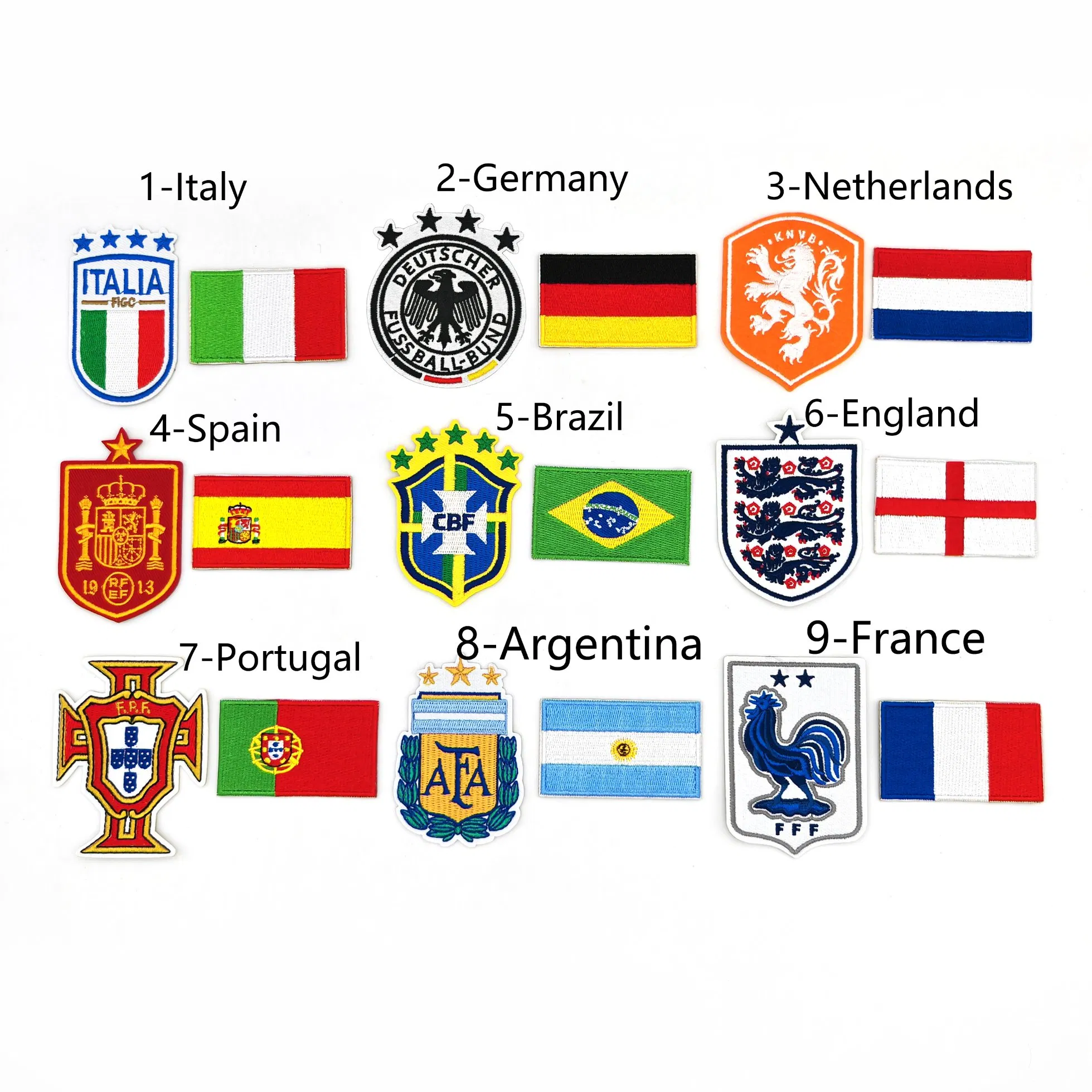 Fans Supplies DIY Custom Football Clothing Team Logo of Various Materials