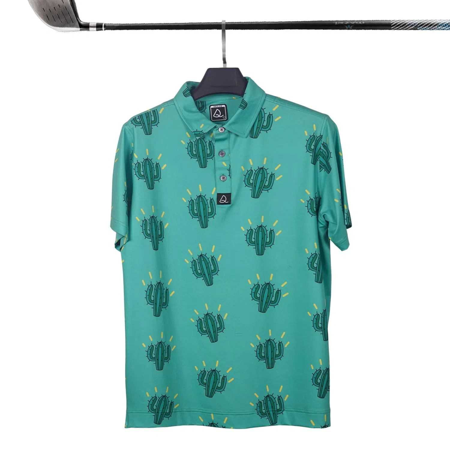 Custom 4 Way Stretch Polyester Spandex Quick Dry Golf Polo Shirt