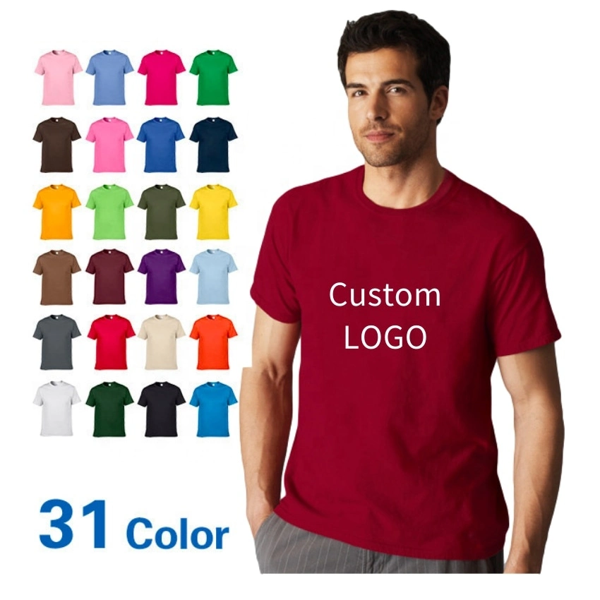 Wholesale 100% Cotton High Quality Shirt Printing Embroidered OEM Custom Logo T-Shirt