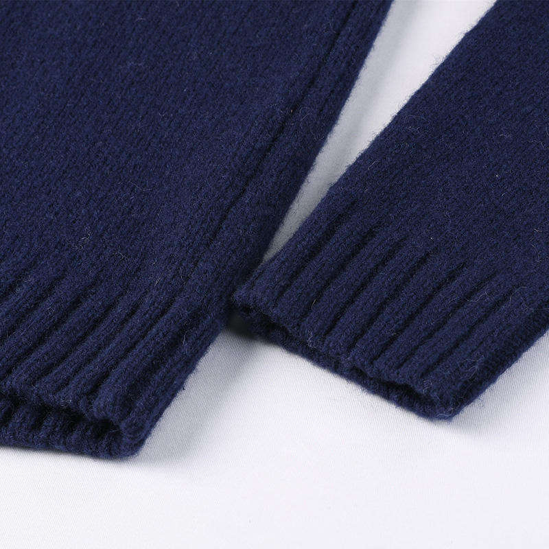 Knitwear Manufacturer Custom Logo Long Sleeve Jumper Men's Knitted Pullover Woolen Men Jacquard Sweater for Winter