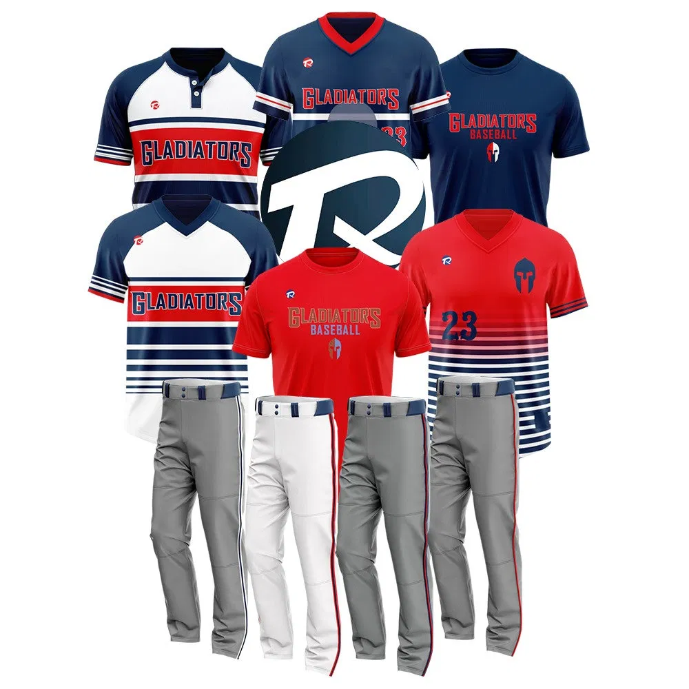 Comfortable Full Button OEM ODM Custom Baseball Sport Shirt for High-Intensity Training