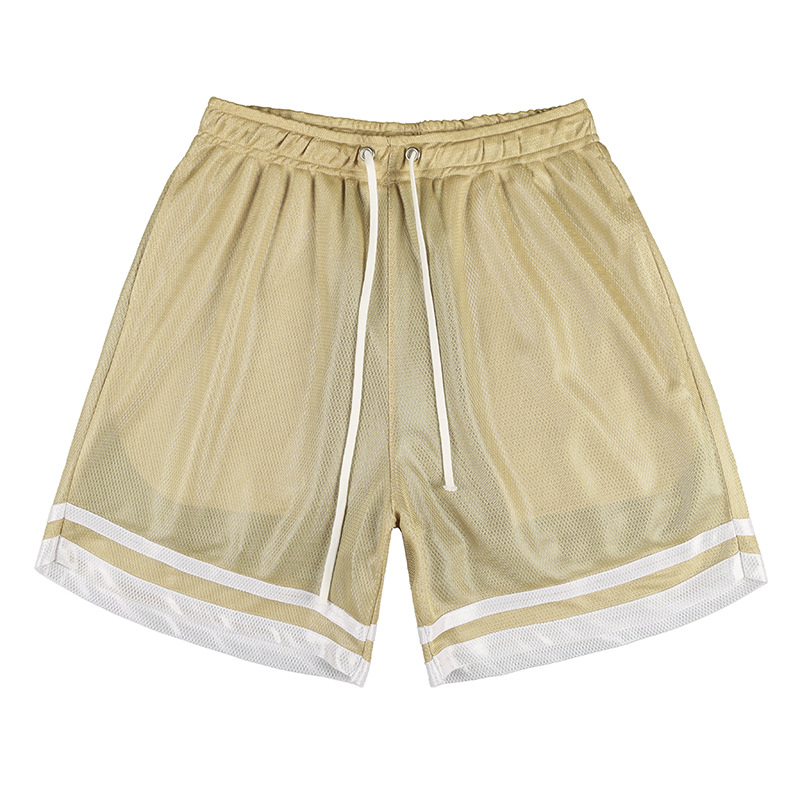 OEM Manufacturer Sports Beach Swimming Gym Basketball Sweat 5 Inch Inseam Polyester Custom Mens Mesh Shorts