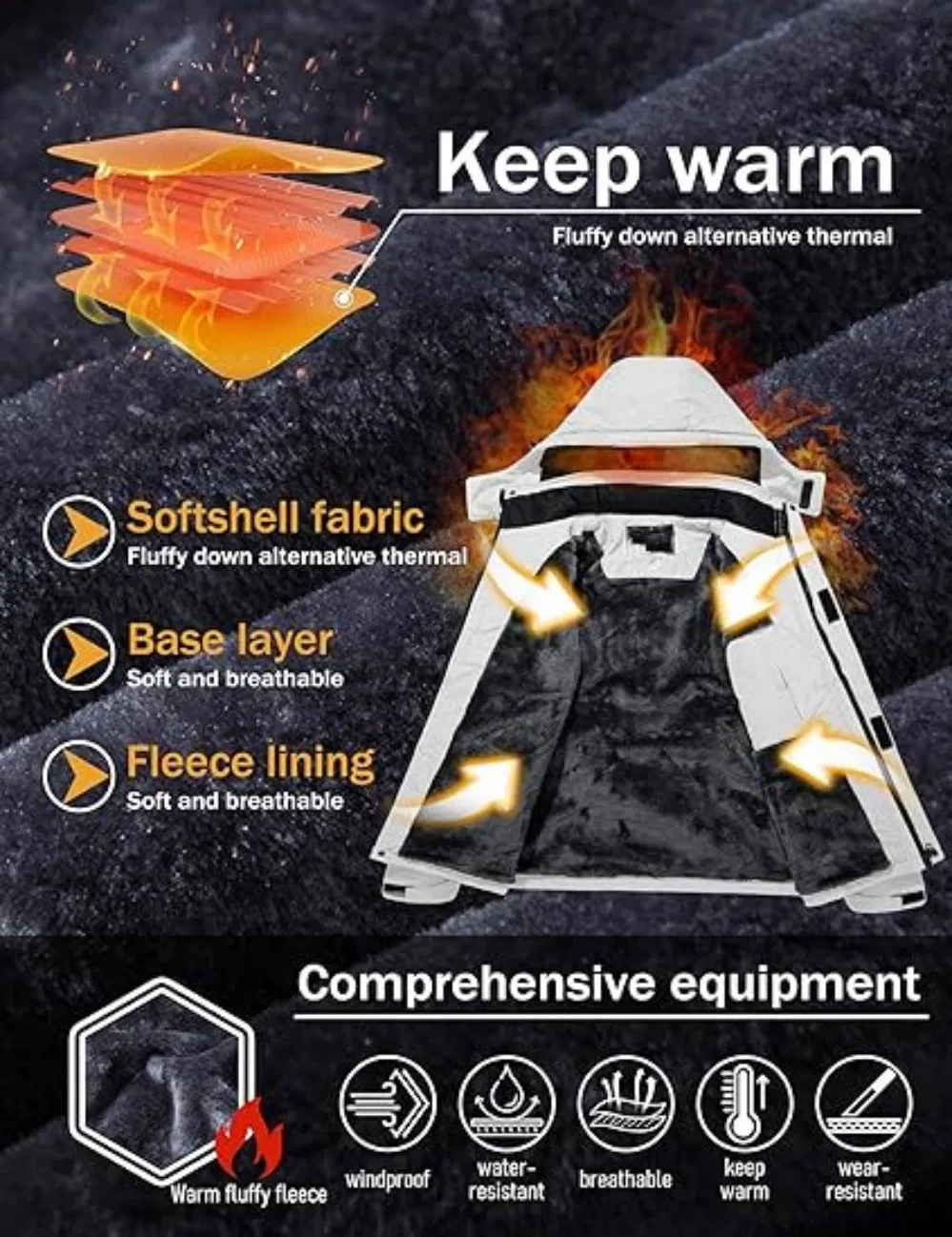 Men's Winter Coat Detail 1