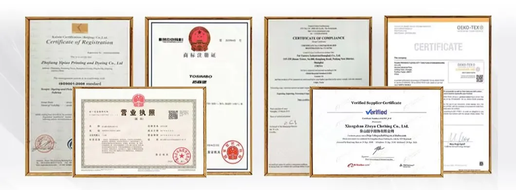 Factory Certifications
