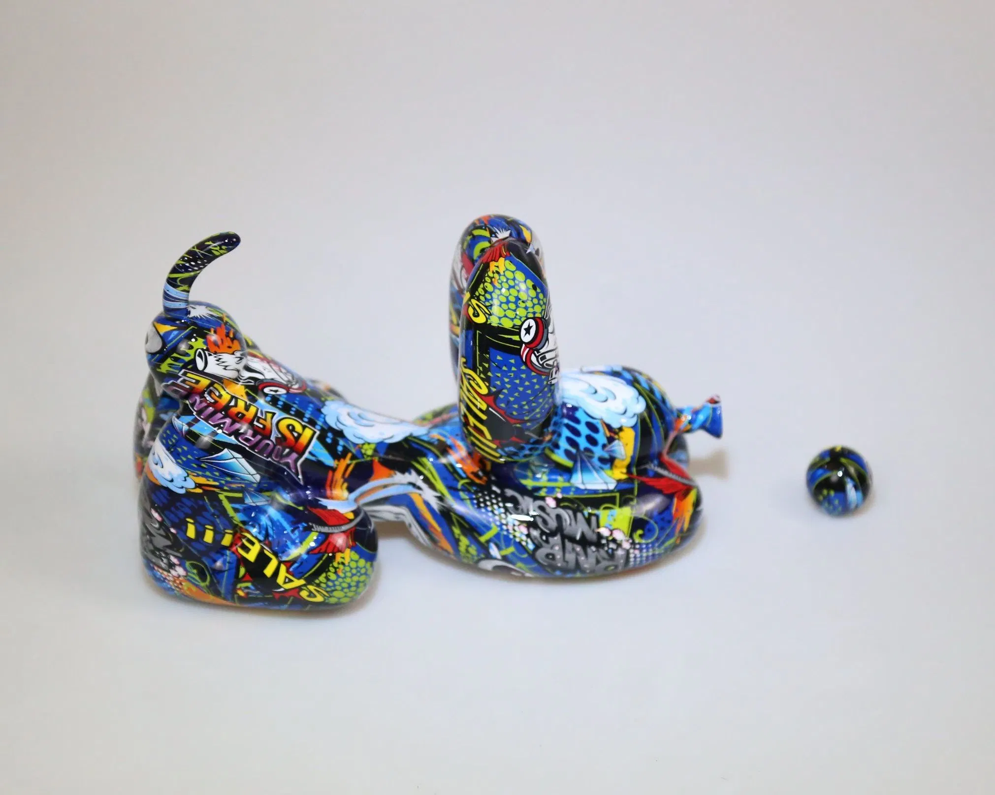 Wholesale Custom Design Chorme Finish Resin Christmas Balloon Dog Crafts