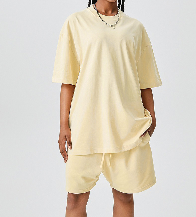 Custom Logo T Shirt High Quality Tshirt Clothing Tshirts Screen Print Oversized Heavy 280 Grams Plain Cotton Clothes