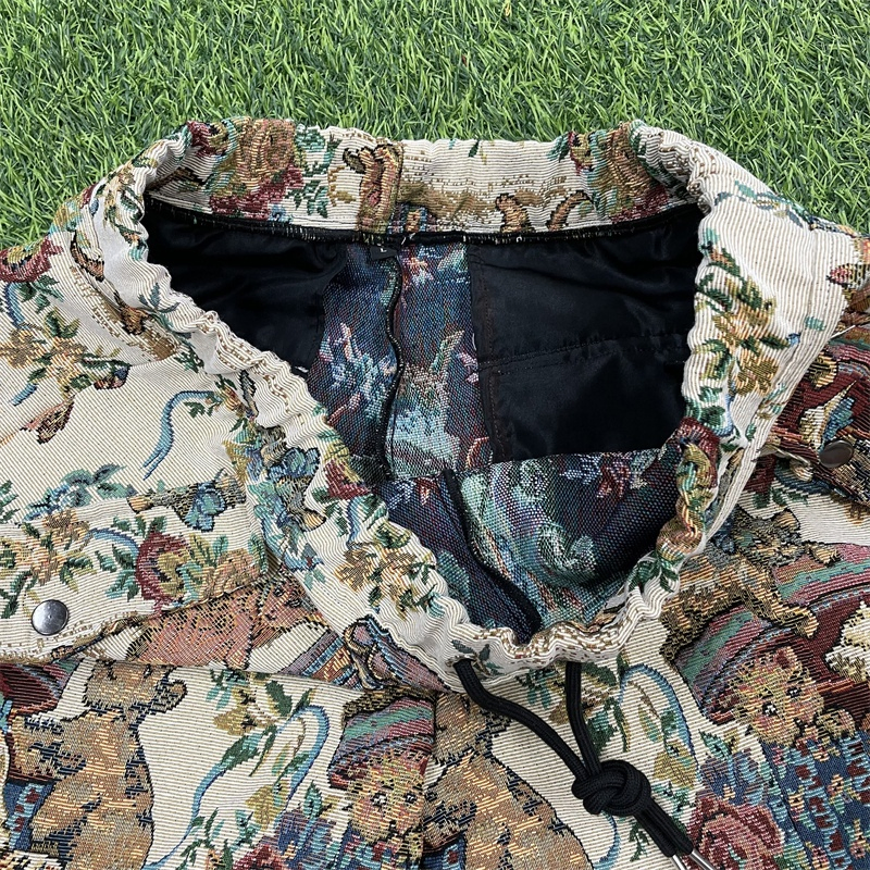 Low MOQ Customization Tapestry Clothing Manufacturer Custom Tapestry Pants Mens Cargo Pants