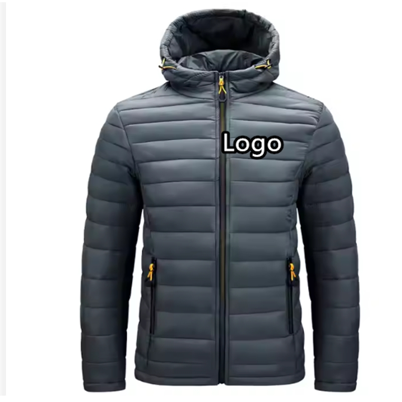 Custom Wholesale Winter Slim Fit Light Weight Men Down Jacket