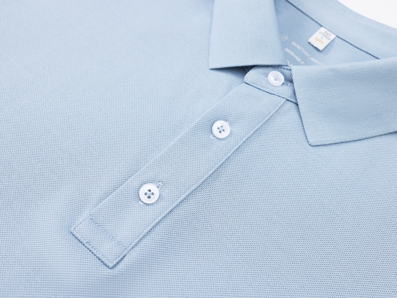 Custom Embroidered Men's Business Casual Wear 100% Cotton Polo Shirt