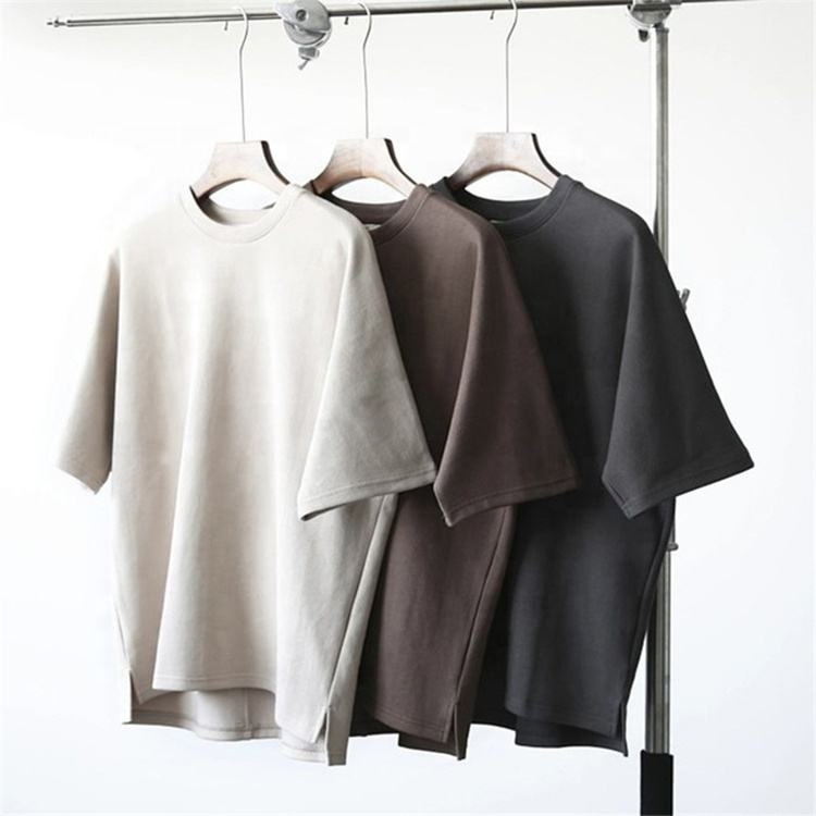 Custom Wholesale Premium T Shirt Manufacturer 250GSM 100% Cotton T Shirt Boxy Oversized Blank Plain T Shirt for Men