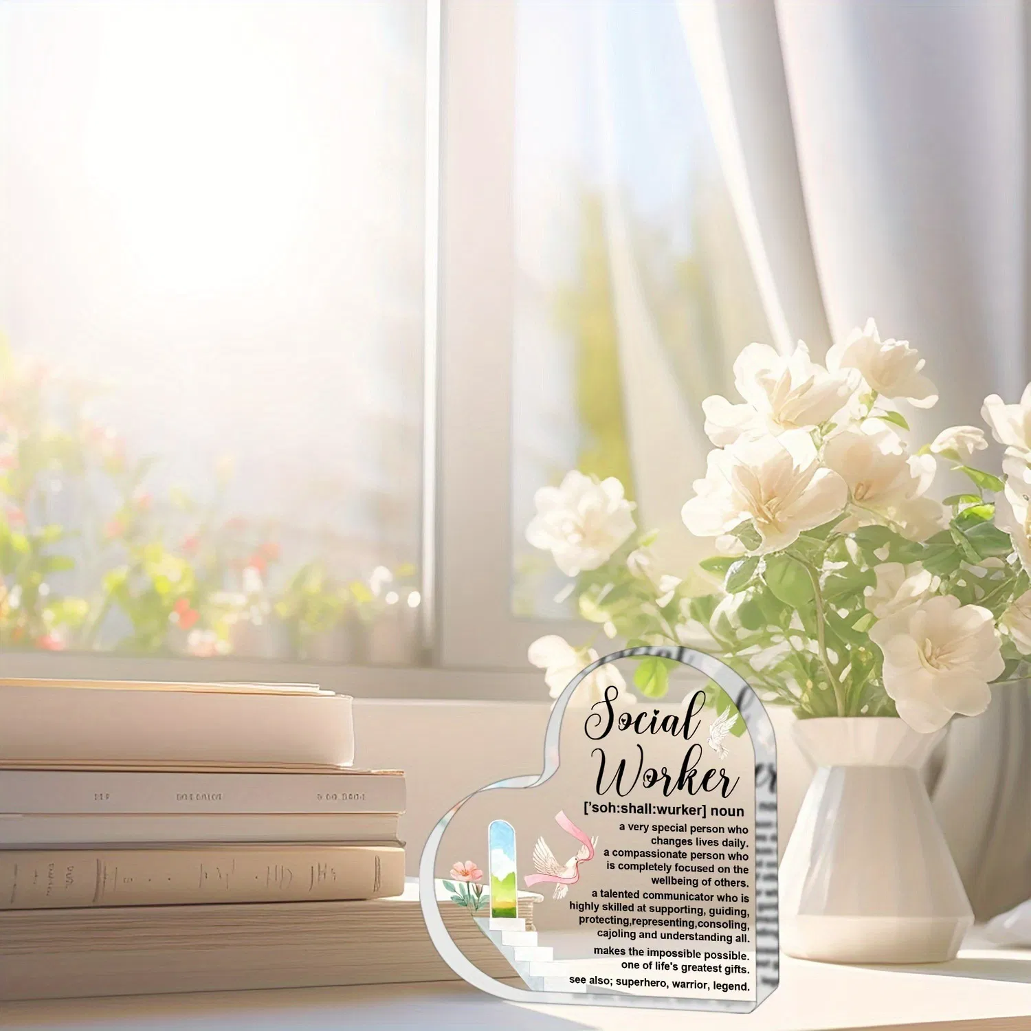 Desktop Wholesale Decor Acrylic Table Ornament Acrylic Craft with Transparent Design