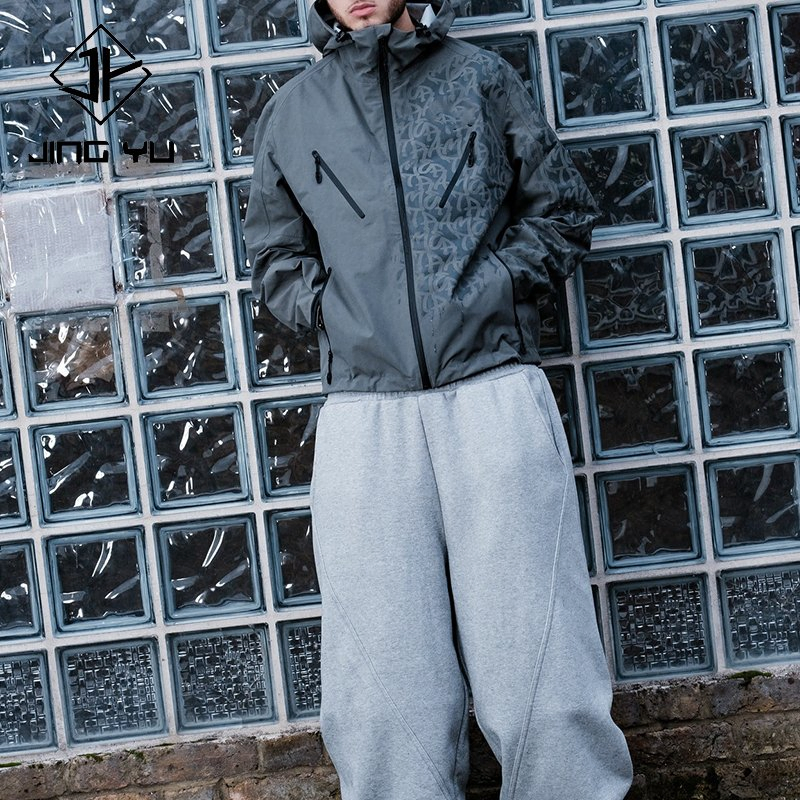 Manufacturer Custom Windproof Jackets Design Custom Outdoor Hiking Clothing Nylon Zipper Windbreaker Jackets Hoodie for Men