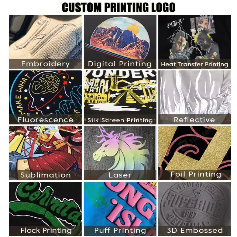 Heavy Weight Vintage T Shirt Black Oversized Acid Washed Cotton T-Shirts Custom Digital DTG Print Graphic Tshirts