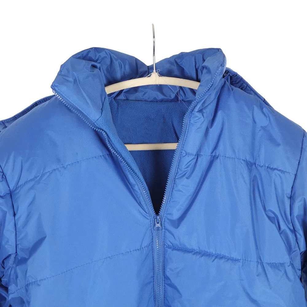 Custom Logo Men's Oversized Quilted Warm Winter Bubble Jacket with Cotton Padding