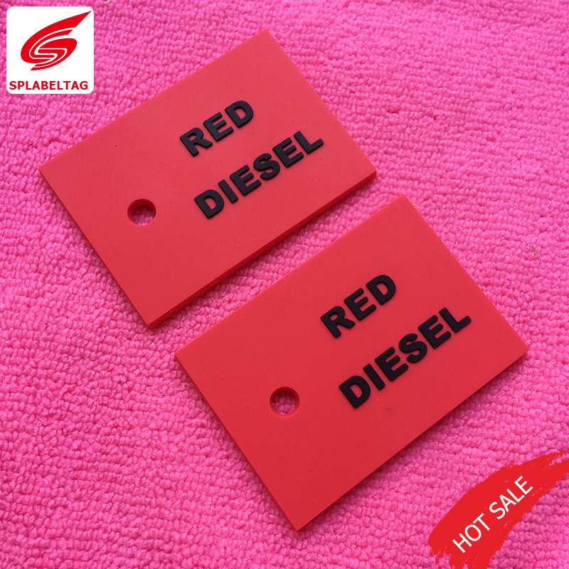 China Custom Logo Sew on PVC Rubber Tag for Hat