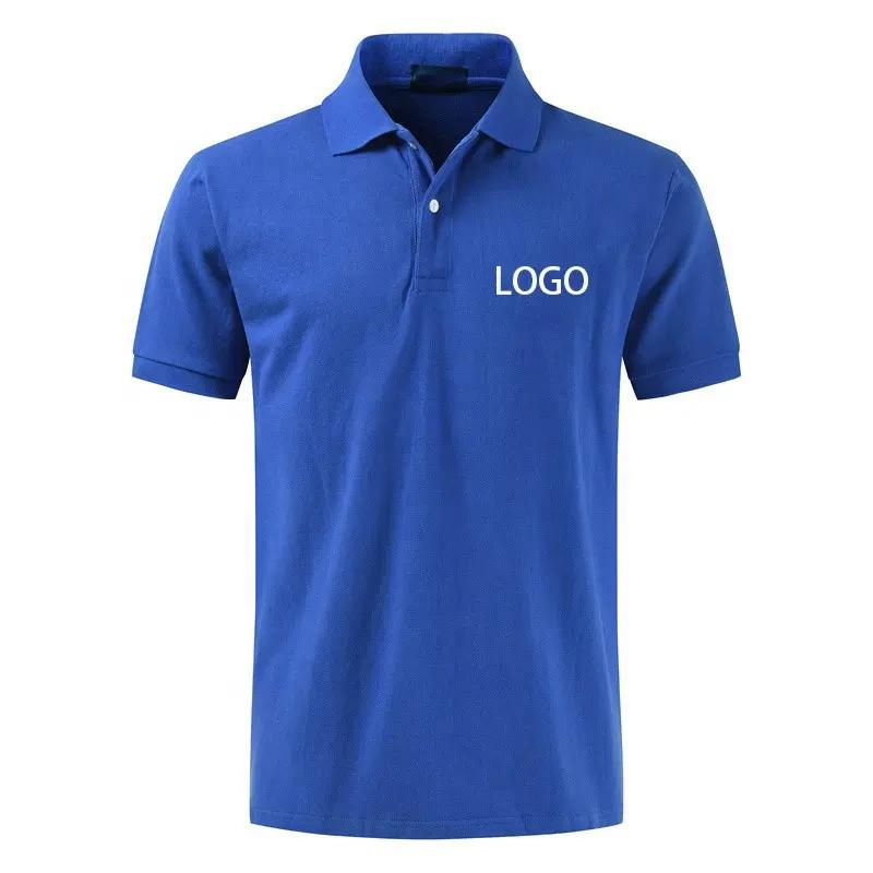 Factory Custom Dry Fit Soft Cotton or Polyester Sports Plain Blank Bulk Polo T Shirt Tee Uniforms Business Work Wear Unisex Golf Clothing Polo Shirt