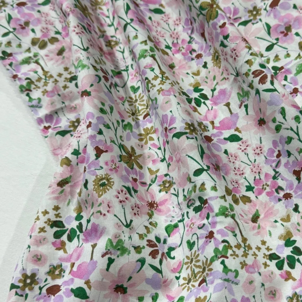 Custom 100% Cotton Fabric Lightweight Tissus En Coton Printed Fabric for Shirts