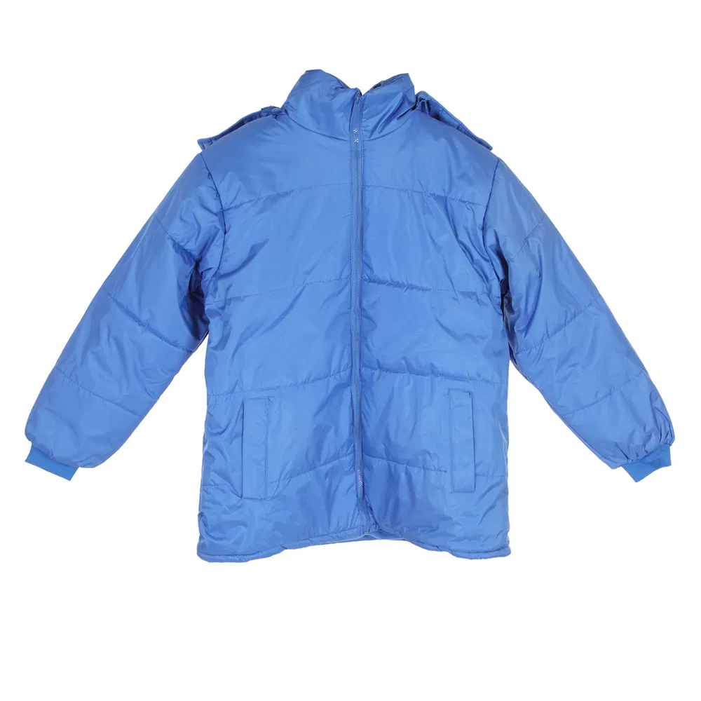 Custom Logo Men's Oversized Quilted Warm Winter Bubble Jacket with Cotton Padding