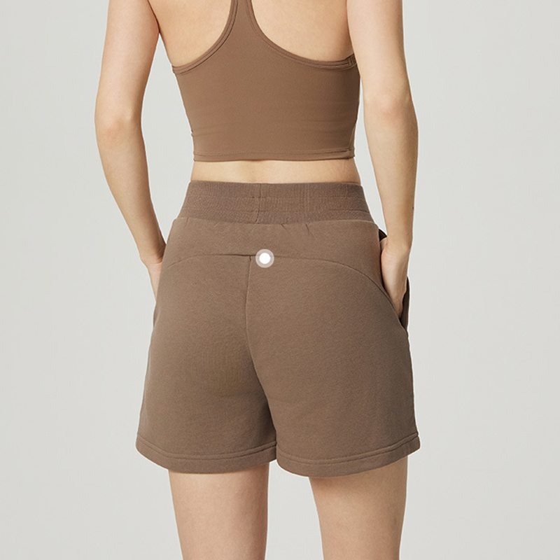 Custom Activewear High Waist Running Shorts Sports Fitness Yoga Shorts Gym Wear Manufacturer