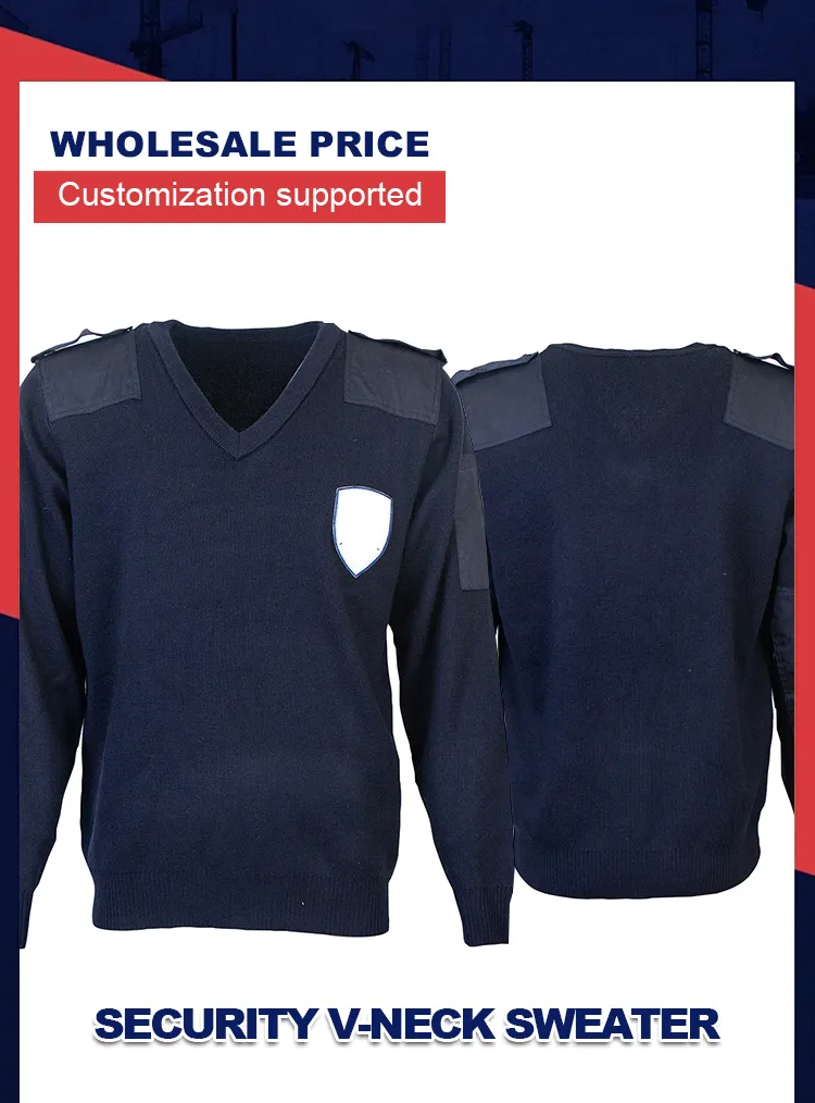 Security V-Neck Sweater Detail 1