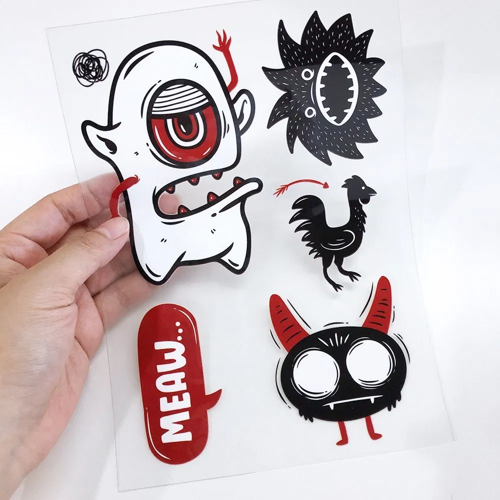 Cheap Price Tagless Label Custom Monster Heat Transfer Logo