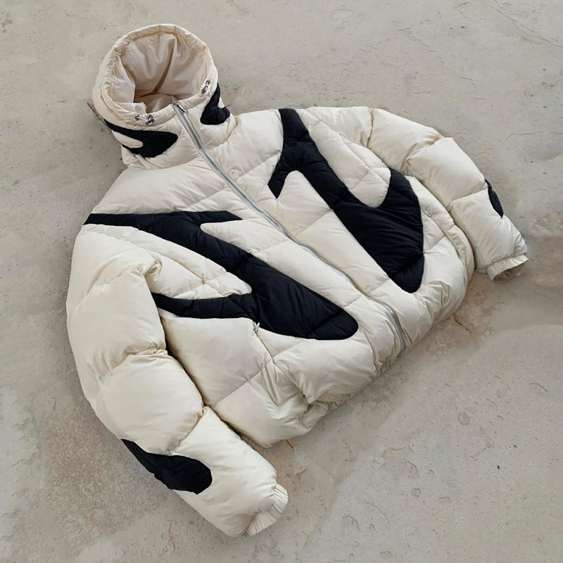 Manufacturer Custom High Quality Padded Coats Jackets Bubble Clothing Outdoor Color Blocks Zipper Windbreaker Puffer Jacket