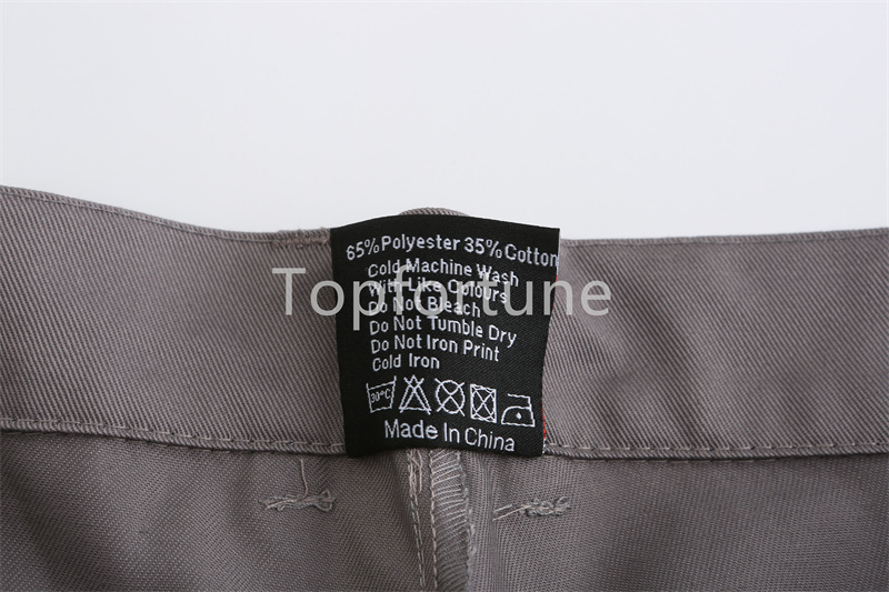 Custom Logo Reflective Cotton Twill Work Clothes Casual Outdoor Hiking Cargo Pants
