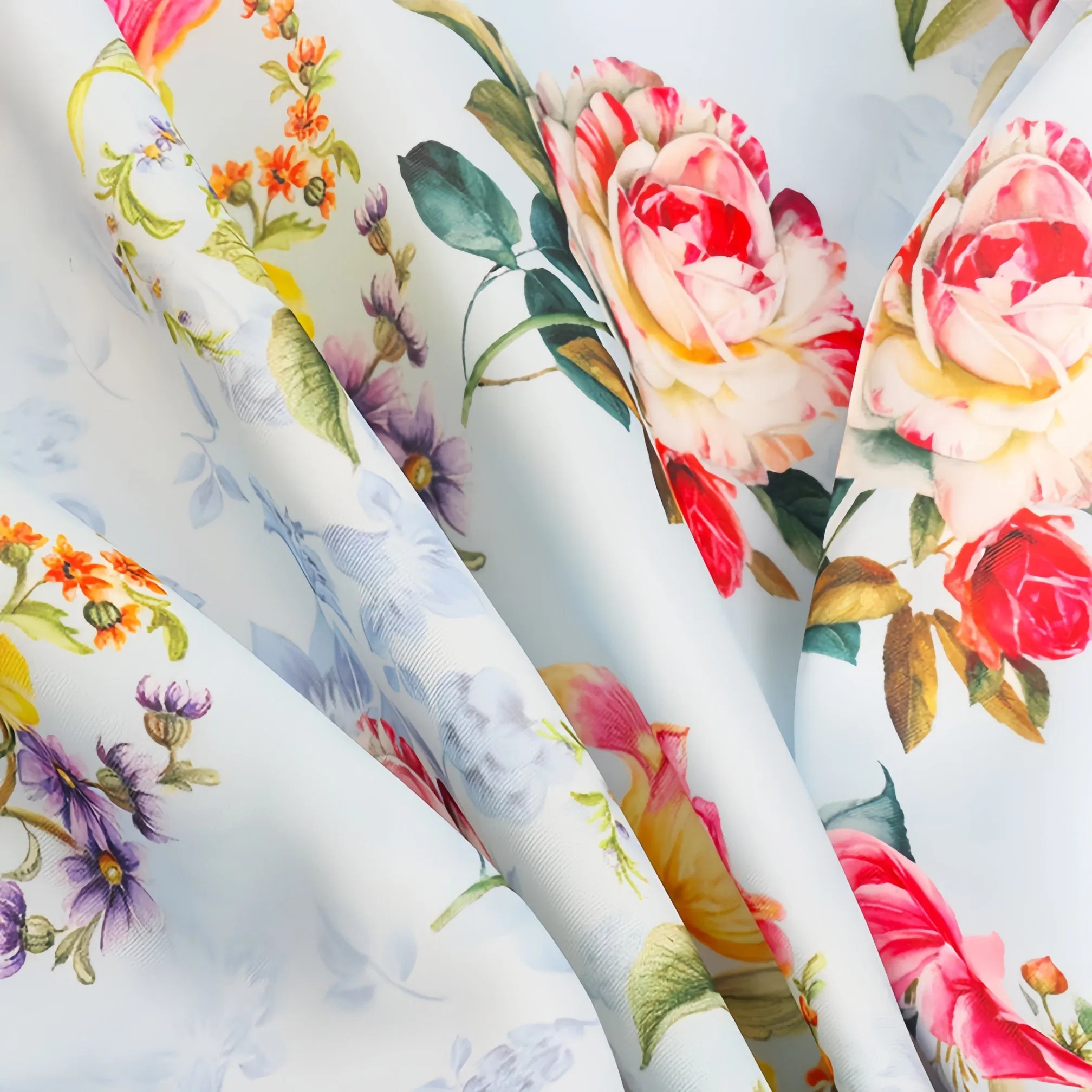 Custom Wholesale Eco-Friendly Durable Anti-Static Breathable Nylon Polyester Elastic Digital Printed Plain Fabric for Sport Down Jacket Coat Dress Garment