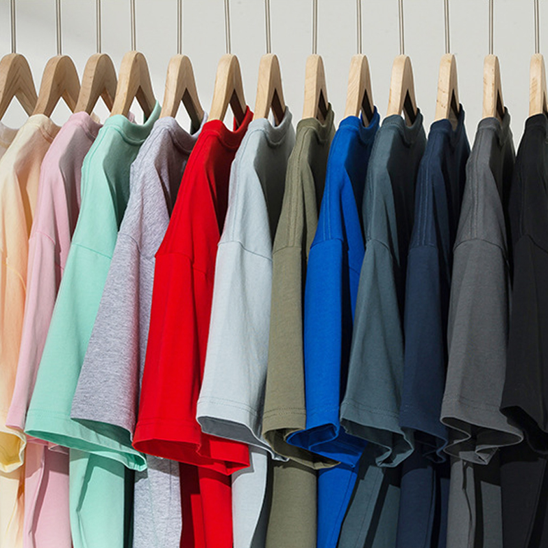 High Quality 220GSM 100% Cotton T Shirt Plain Custom Logo Wholesale Men Colorful Soft Cotton Shirt