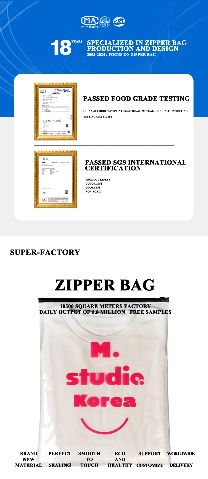 Slider Ziplock Custom