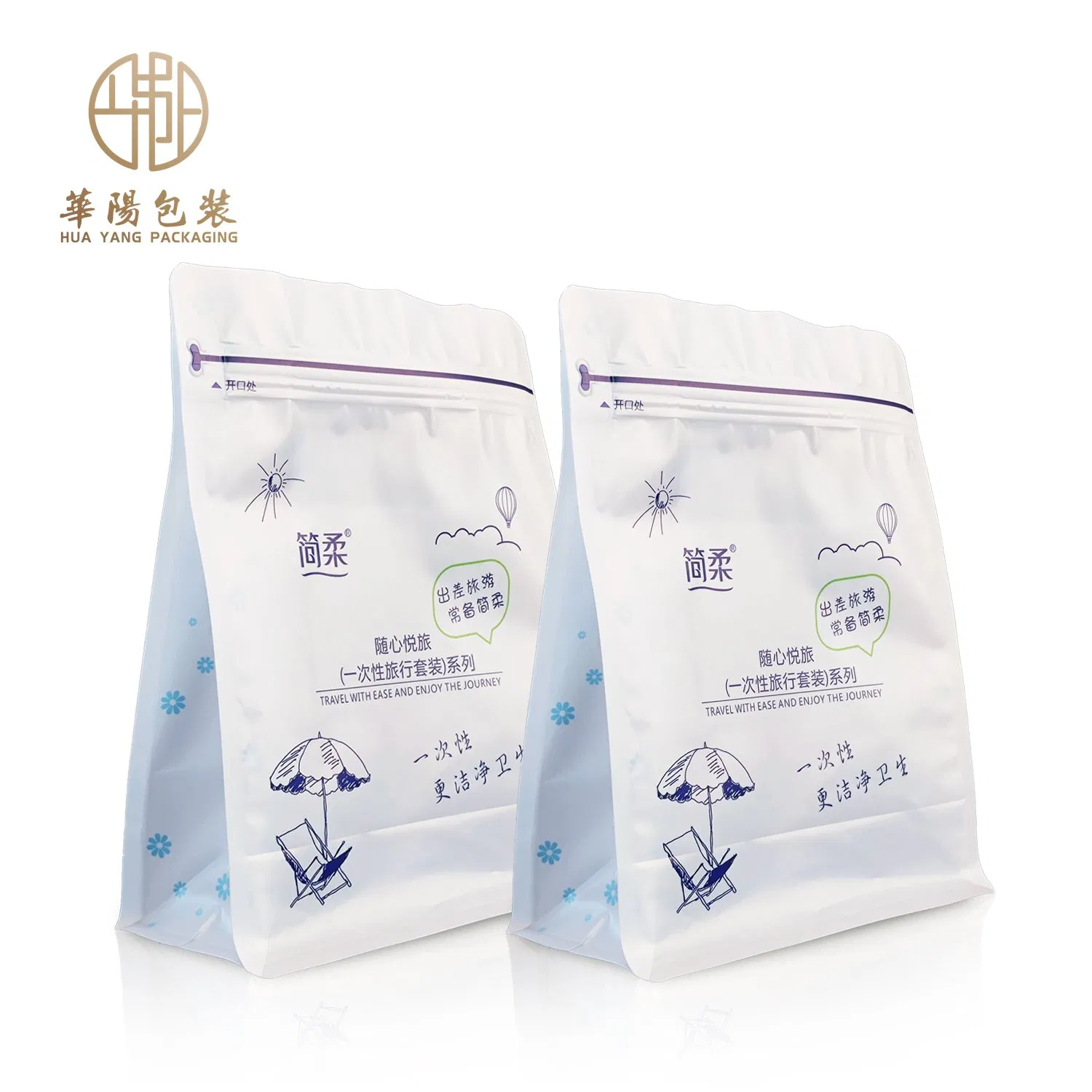 Custom Printed Design Resealable Zipper Packaging Stand up Mylar Package