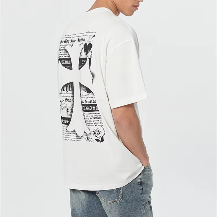 Custom Logo DTG Printed Short Sleeve Men's Corporate T Shirt