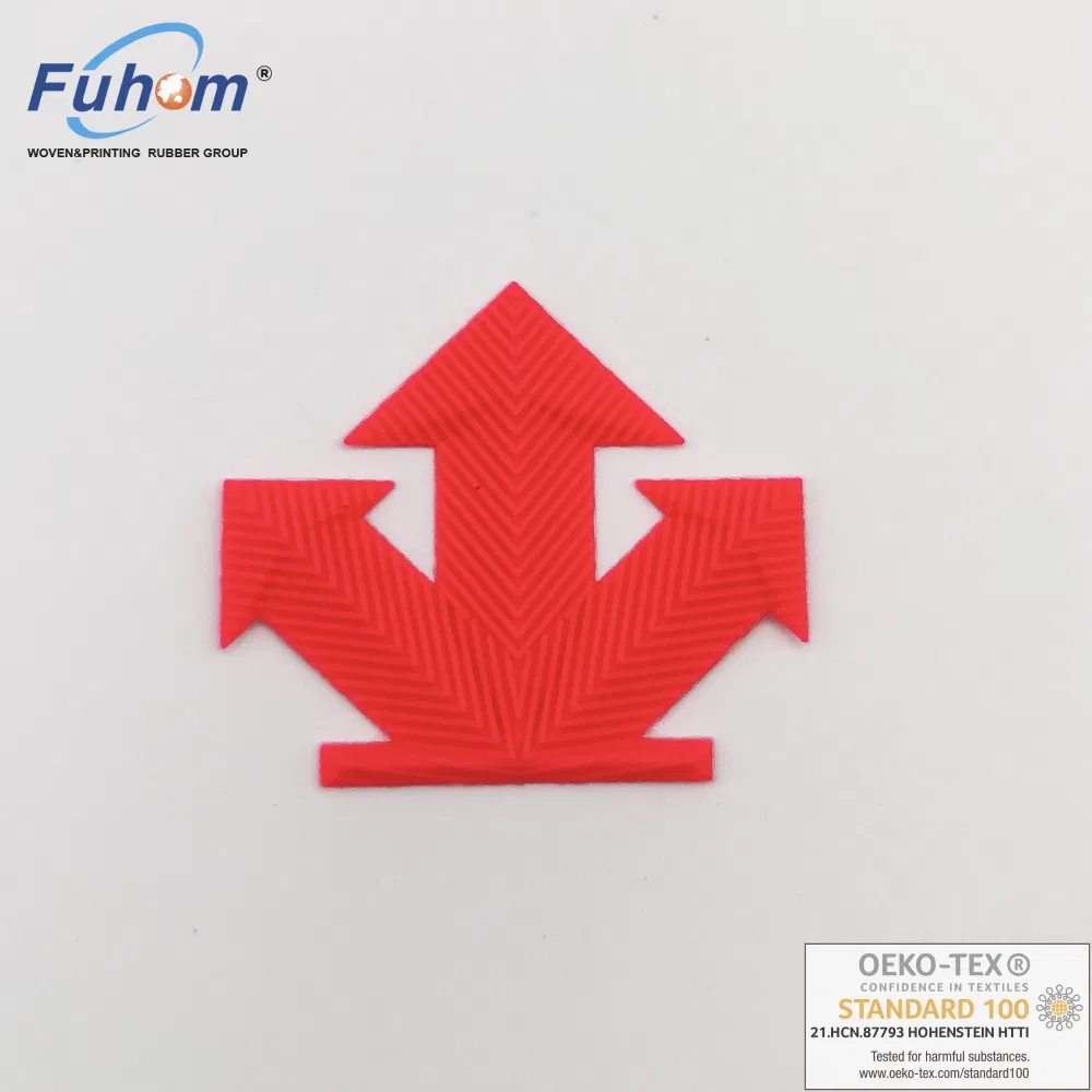 Custom Geometric Eco-Friendly 3D PVC Silicone Logo Patches for Clothing