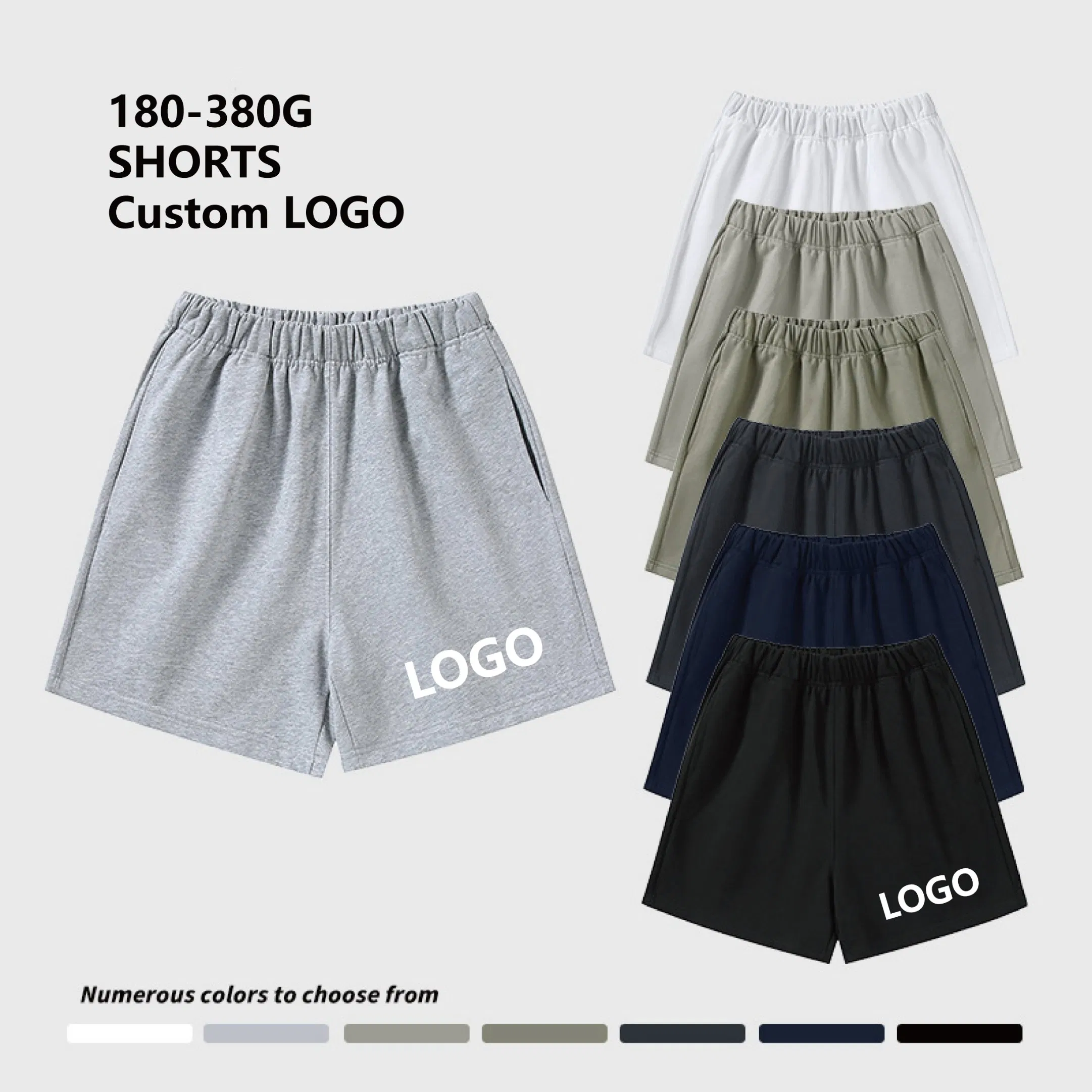 Custom Men's Shorts Manufacturer 100% Cotton (180-360GSM) Printing &amp; Craft Customization Any Design &amp; Fabric Sportswear