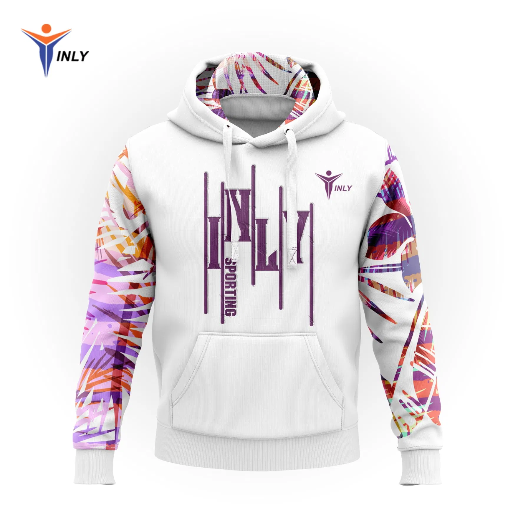 Manufacturer Custom Logo Sublimation Printed Pull Over Sweatshirts Men Hoodies