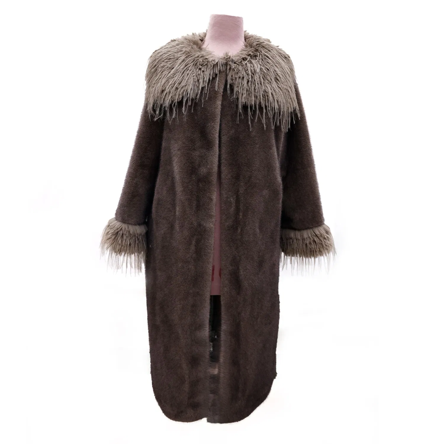 Stylish Long Faux Fur Coat - Factory Price &amp; Custom Options