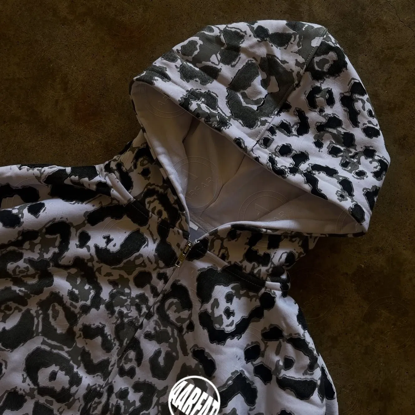 Men's Hight Quality Comfy Hoodie All Over Digital Print Full Acid Washed Manufacturer Custom Logo Digital Print Hoodie Men