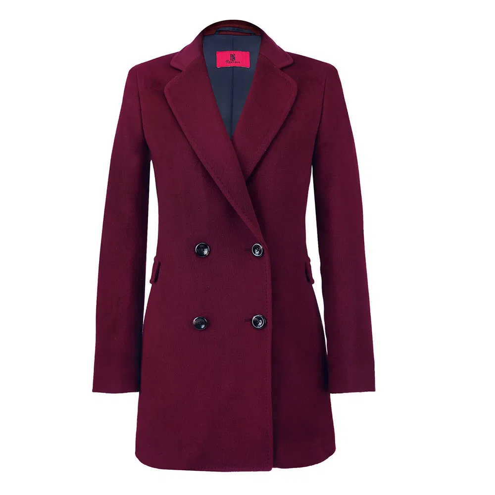 Elegant Double Breasted Wool Women Coat Custom Factory for Workdays Wear
