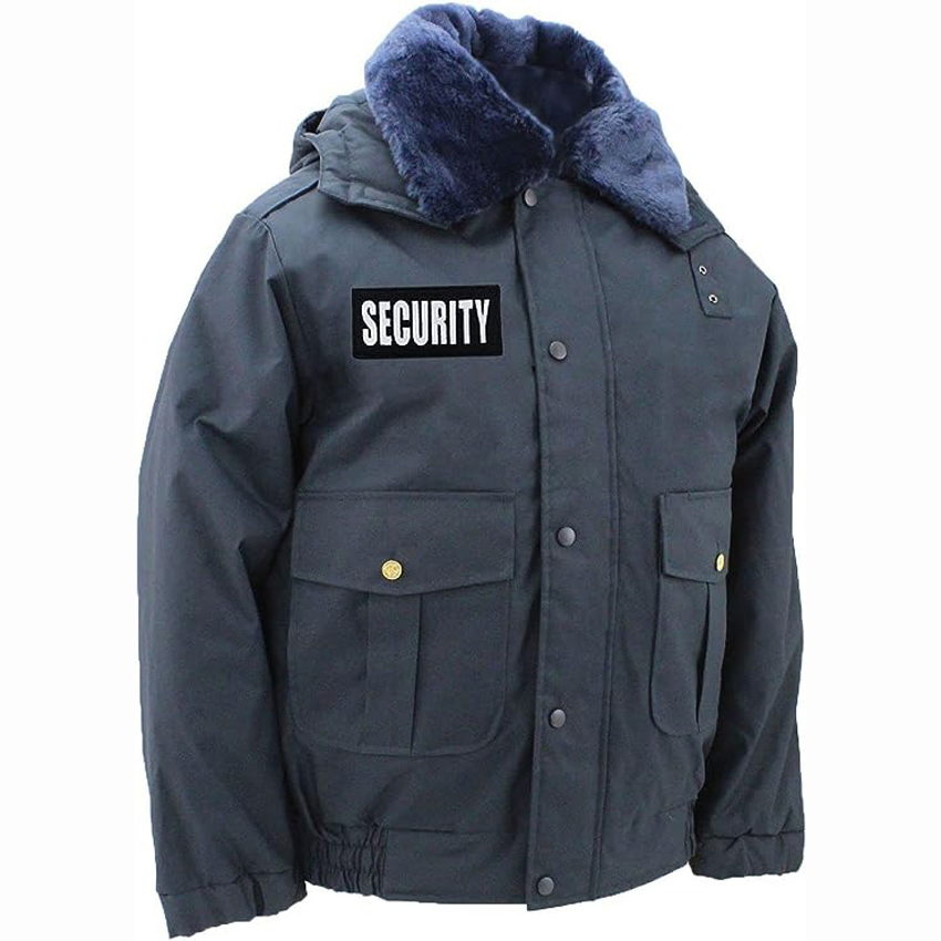 Wholesale Watch-Guard Bomber Jacket (Black) Custom Make Security Uniform Bomber Jacket