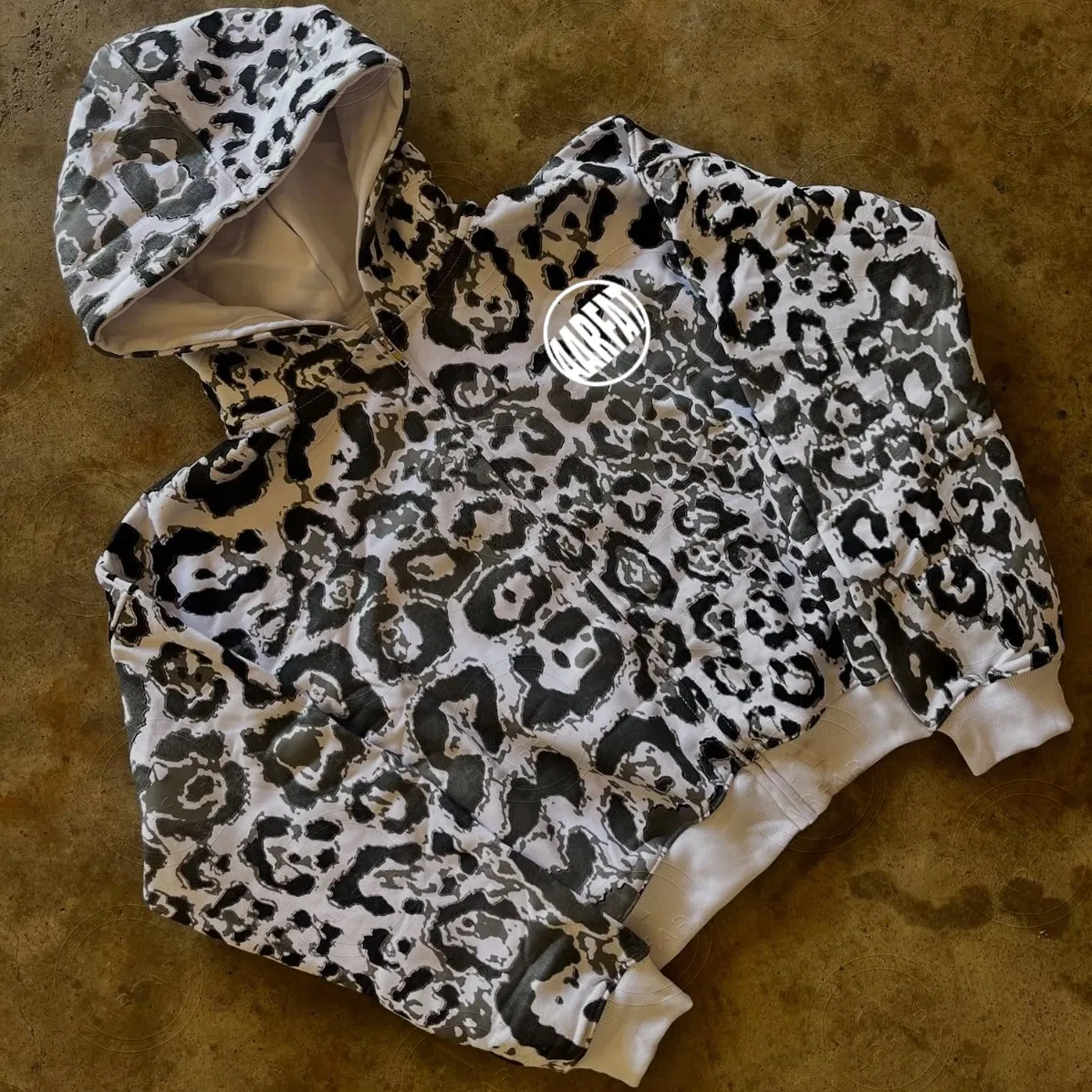 Men's Hight Quality Comfy Hoodie All Over Digital Print Full Acid Washed Manufacturer Custom Logo Digital Print Hoodie Men