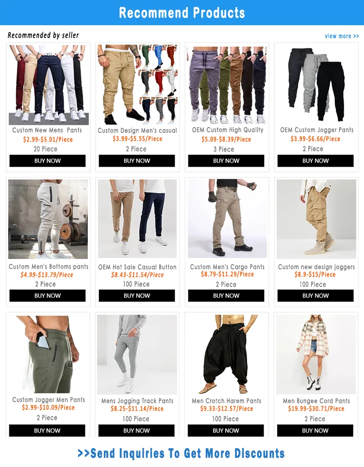 Streetwear Multi Pockets Logo Gym Jogging Track Pants