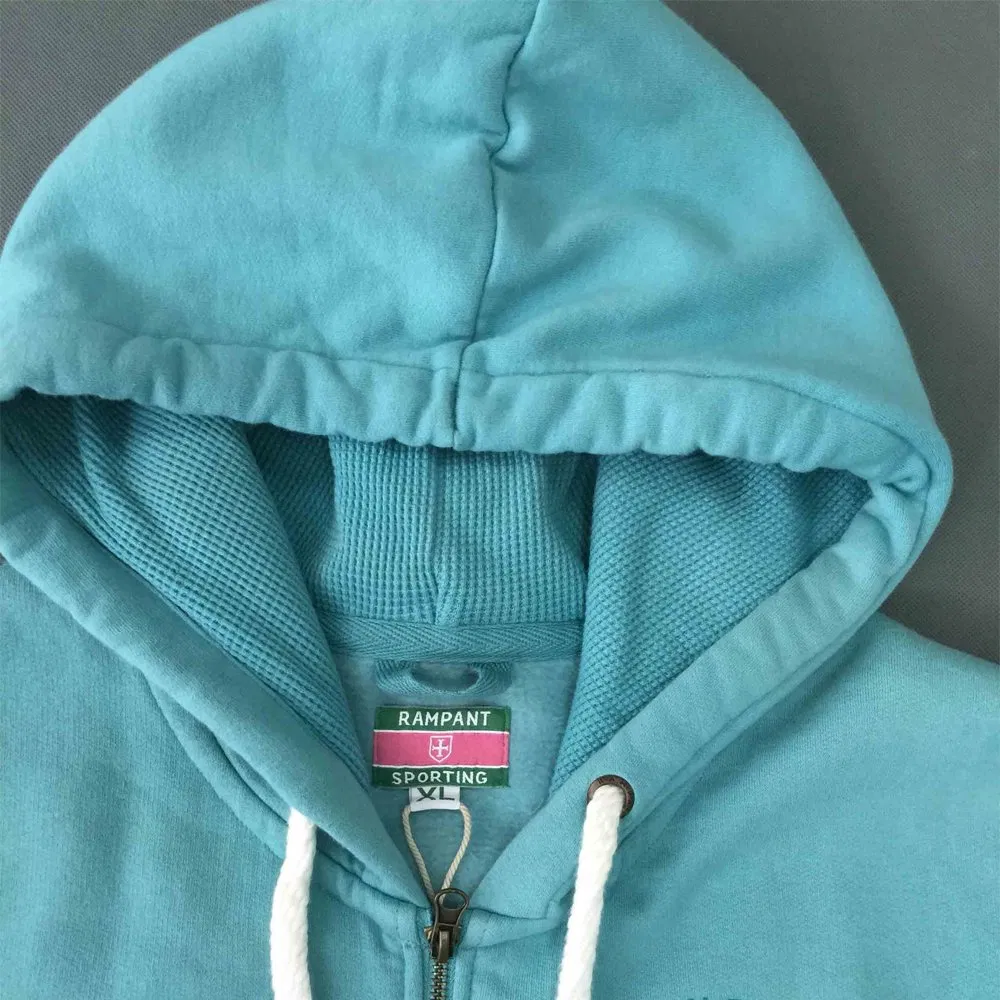 Wholesale Custom Screen Printing OEM Streetwear Thick Fleece Zip Hoodie