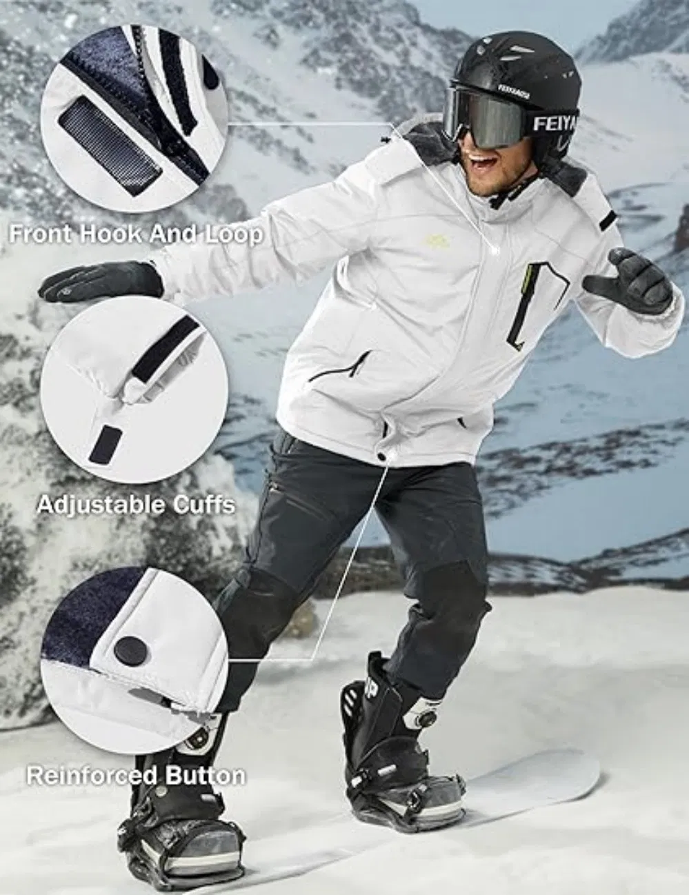 Men's Winter Coat Detail 4