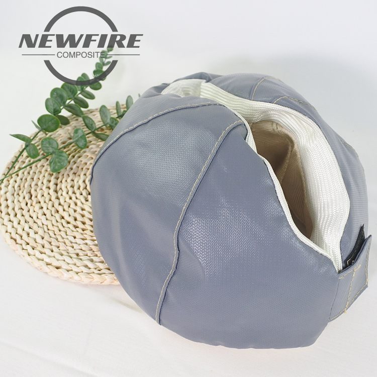 Manufacturer High Quality Fiberglass Mesh High Temperature Protective Custom Removable Thermal Insulation Jacket