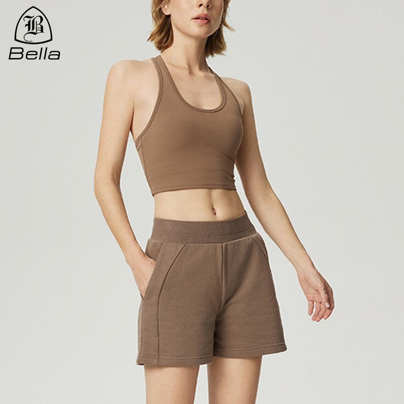 Custom Activewear High Waist Running Shorts Sports Fitness Yoga Shorts Gym Wear Manufacturer