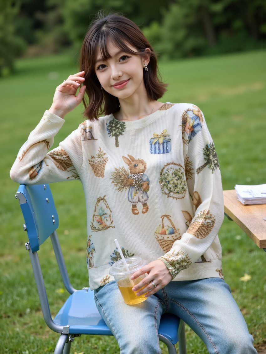 Knit Crew Neck 100% Pure Mohair Sweater Clothes for Woman Elegant Durable and Long-Lasting Custom Patterns From Source Manufacturer