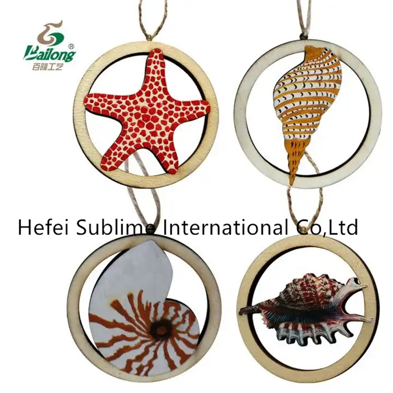 Custom Design Plywood Craft Home Decor Laser Cut Wood Pendant Gift