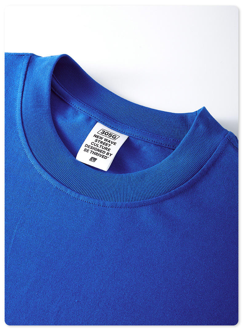 Tshirt 305g Wholesale Crewneck Unisex Blank Heavyweight Cotton Tee Vintage Acid Wash T Shirt Printing Custom Oversized T-Shirt